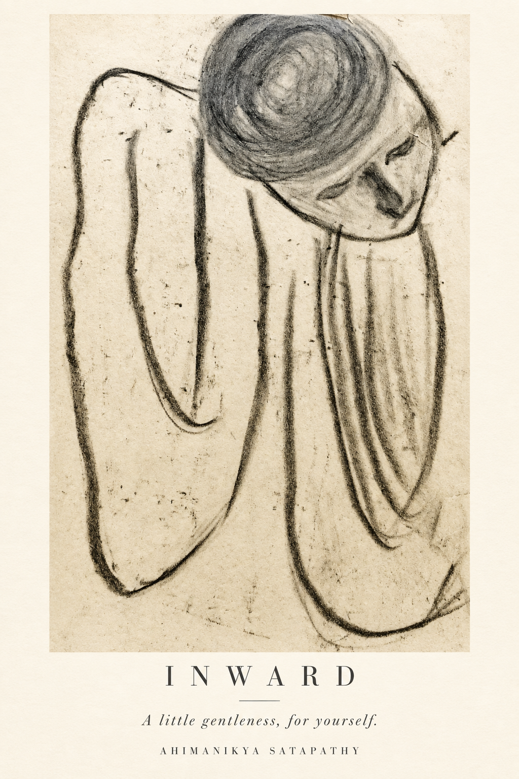 Inward, refined print of artwork by Ahimanikya Satapathy