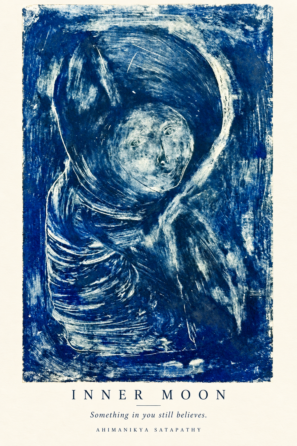 Inner Moon, refined print of artwork by Ahimanikya Satapathy