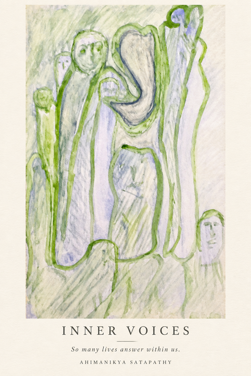 Inner Voices, refined print of artwork by Ahimanikya Satapathy