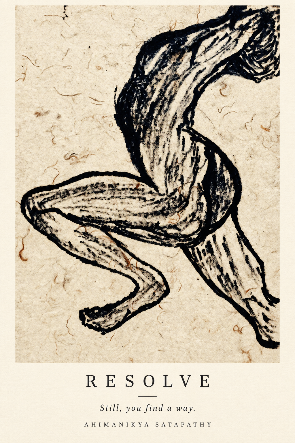 Resolve, refined print of artwork by Ahimanikya Satapathy